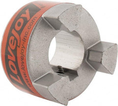 Lovejoy - 1" Max Bore Diam, 1/4" x 1/8" Keyway Width x Depth, Flexible Coupling Hub - 2.11" OD, 2-1/2" OAL, Sintered Iron, Order 2 Hubs & 1 Spider for Complete Coupling - Benchmark Tooling