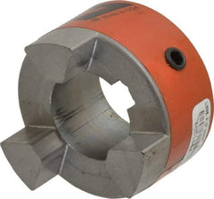 Lovejoy - 28mm Max Bore, 8mm x 3.3mm Keyway Width x Depth, Flexible Coupling Hub - 2.11" OD, 2-1/2" OAL, Sintered Iron, Order 2 Hubs & 1 Spider for Complete Coupling - Benchmark Tooling