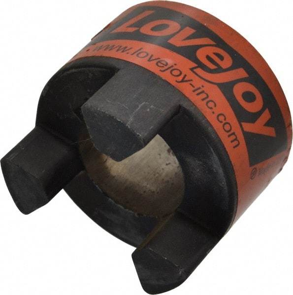Lovejoy - 1-3/8" Max Bore Diam, 5/16" x 5/32" Keyway Width x Depth, Flexible Coupling Hub - 2.54" OD, 3-1/2" OAL, Sintered Iron, Order 2 Hubs & 1 Spider for Complete Coupling - Benchmark Tooling