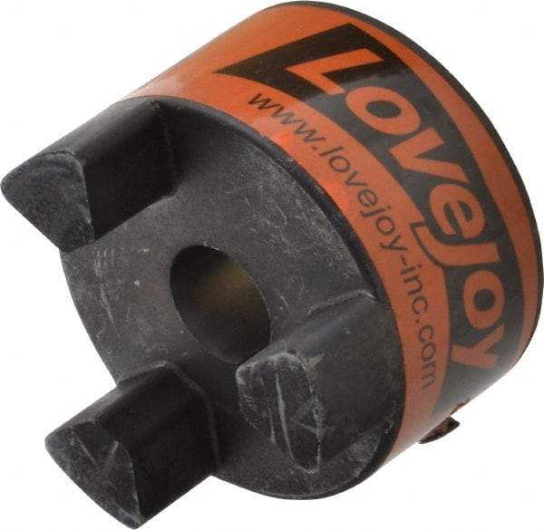 Lovejoy - 19mm Max Bore, 6mm x 2.8mm Keyway Width x Depth, Flexible Coupling Hub - 2.54" OD, 3-1/2" OAL, Sintered Iron, Order 2 Hubs & 1 Spider for Complete Coupling - Benchmark Tooling