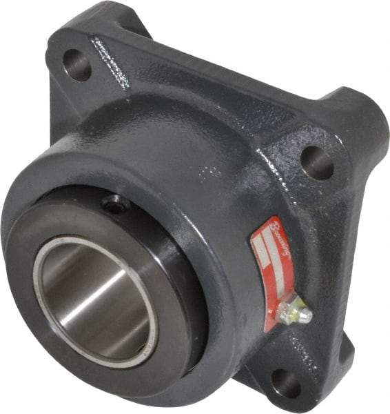 Browning - 5-5/8" OALType E 4-Bolt Flange Bearing - 4-3/8" Btw Mnt Hole Ctrs, Cast Iron - Benchmark Tooling