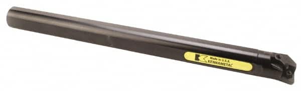 Kennametal - 37.34mm Min Bore Diam, 355.6mm OAL, 1-1/4" Shank Diam, A-MCFN Indexable Boring Bar - CN.. Insert, Screw or Clamp Holding Method - Benchmark Tooling
