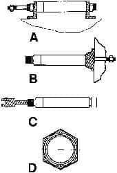 ARO/Ingersoll-Rand - Air Cylinder L Bracket - For 4" Air Cylinders, Use with ARO Economair Cylinders - Benchmark Tooling