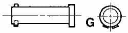 ARO/Ingersoll-Rand - Air Cylinder Pivot Pin - For 3-1/4 & 4" Air Cylinders, Use with Provenair Series - Benchmark Tooling