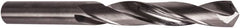 Precision Twist Drill - 1mm 118° Solid Carbide Jobber Drill - Bright Finish, Right Hand Cut, 32mm OAL, Split Point - Benchmark Tooling