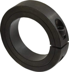 Climax Metal Products - 2-1/8" Bore, Steel, One Piece One Piece Split Shaft Collar - 3-1/4" Outside Diam, 3/4" Wide - Benchmark Tooling