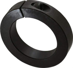 Climax Metal Products - 2-3/8" Bore, Steel, One Piece One Piece Split Shaft Collar - 3-1/2" Outside Diam, 3/4" Wide - Benchmark Tooling