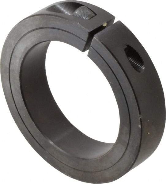 Climax Metal Products - 2-3/4" Bore, Steel, One Piece Clamp Collar - 4" Outside Diam, 7/8" Wide - Benchmark Tooling