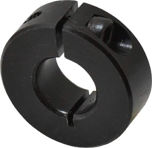 Climax Metal Products - 14mm Bore, Steel, One Piece Clamp Collar - 1-1/4" Outside Diam - Benchmark Tooling