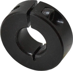 Climax Metal Products - 14mm Bore, Steel, One Piece Clamp Collar - 1-1/4" Outside Diam - Benchmark Tooling