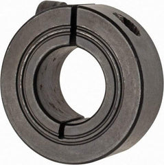 Climax Metal Products - 19mm Bore, Steel, One Piece Clamp Collar - 1-5/8" Outside Diam - Benchmark Tooling