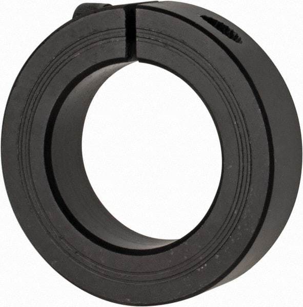 Climax Metal Products - 35mm Bore, Steel, One Piece Clamp Collar - 2-1/4" Outside Diam - Benchmark Tooling