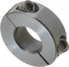 Climax Metal Products - 5/8" Bore, Steel, Two Piece Shaft Collar - 1-5/16" Outside Diam, 7/16" Wide - Benchmark Tooling