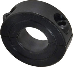 Climax Metal Products - 11/16" Bore, Steel, Two Piece Two Piece Split Shaft Collar - 1-1/2" Outside Diam, 1/2" Wide - Benchmark Tooling