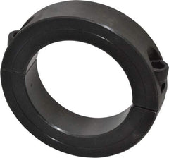 Climax Metal Products - 2-3/16" Bore, Steel, Two Piece Shaft Collar - 3-1/4" Outside Diam, 3/4" Wide - Benchmark Tooling