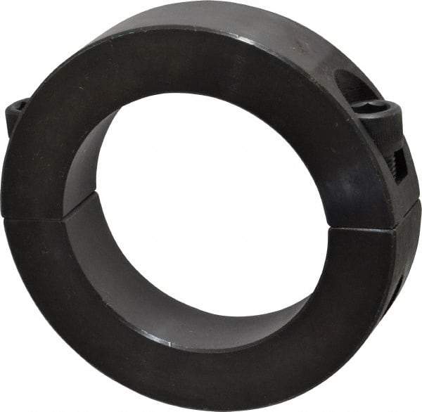 Climax Metal Products - 2-1/2" Bore, Steel, Two Piece Shaft Collar - 3-3/4" Outside Diam, 7/8" Wide - Benchmark Tooling