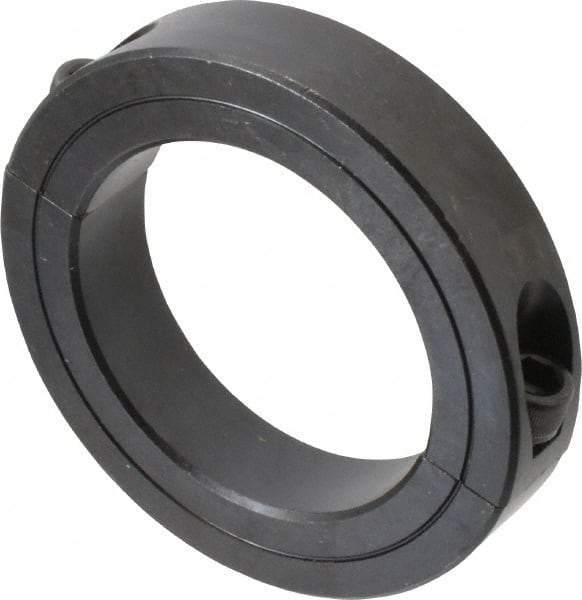 Climax Metal Products - 2-7/8" Bore, Steel, Two Piece Two Piece Split Shaft Collar - 4-1/4" Outside Diam, 7/8" Wide - Benchmark Tooling