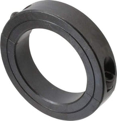 Climax Metal Products - 2-7/8" Bore, Steel, Two Piece Two Piece Split Shaft Collar - 4-1/4" Outside Diam, 7/8" Wide - Benchmark Tooling