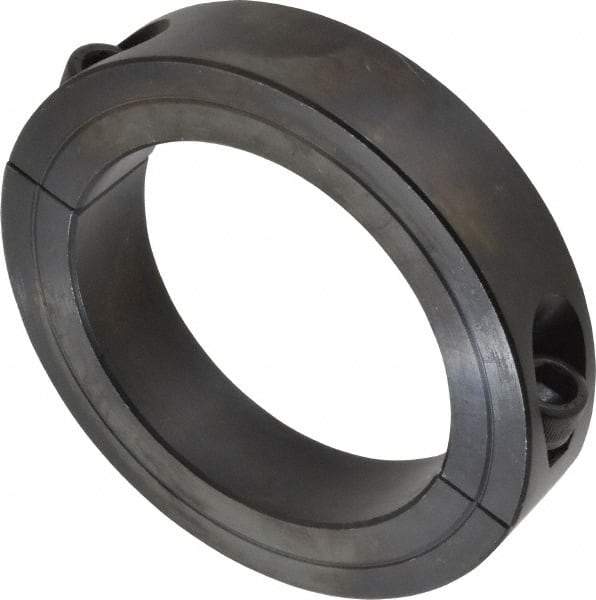 Climax Metal Products - 3" Bore, Steel, Two Piece Shaft Collar - 4-1/4" Outside Diam, 7/8" Wide - Benchmark Tooling