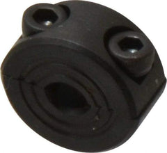 Climax Metal Products - 5mm Bore, Steel, Two Piece Shaft Collar - 11/16" Outside Diam - Benchmark Tooling