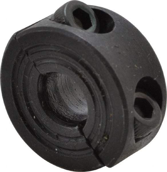 Climax Metal Products - 7mm Bore, Steel, Two Piece Shaft Collar - 3/4" Outside Diam - Benchmark Tooling