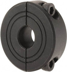 Climax Metal Products - 8mm Bore, Steel, Two Piece Shaft Collar - 1" Outside Diam - Benchmark Tooling