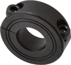 Climax Metal Products - 17mm Bore, Steel, Two Piece Shaft Collar - 1-1/2" Outside Diam - Benchmark Tooling