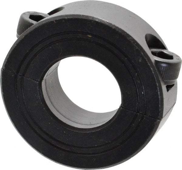 Climax Metal Products - 20mm Bore, Steel, Two Piece Shaft Collar - 1-5/8" Outside Diam - Benchmark Tooling