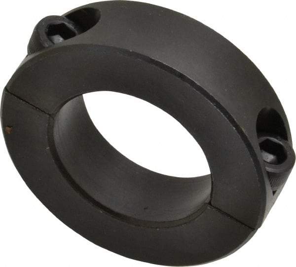 Climax Metal Products - 32mm Bore, Steel, Two Piece Shaft Collar - 2-1/8" Outside Diam - Benchmark Tooling