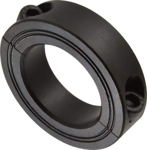 Climax Metal Products - 35mm Bore, Steel, Two Piece Shaft Collar - 2-1/4" Outside Diam - Benchmark Tooling