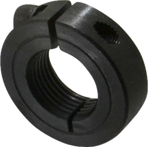 Climax Metal Products - 7/8-14 Thread, Steel, One Piece Threaded Shaft Collar - 1-5/8" Outside Diam, 1/2" Wide - Benchmark Tooling