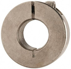 Climax Metal Products - 5/8-18 Thread, Stainless Steel, One Piece Threaded Shaft Collar - 1-5/16" Outside Diam, 7/16" Wide - Benchmark Tooling