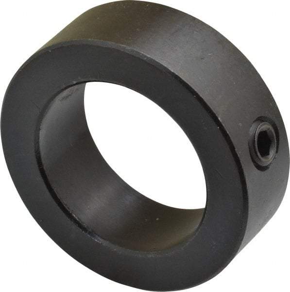 Climax Metal Products - 1-1/2" Bore, Steel, Set Screw Shaft Collar - 2-1/4" Outside Diam, 3/4" Wide - Benchmark Tooling