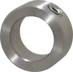 Climax Metal Products - 13/16" Bore, Stainless Steel, Set Screw Shaft Collar - 1-5/16" Outside Diam, 9/16" Wide - Benchmark Tooling