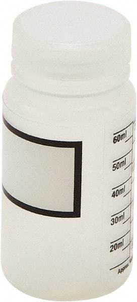 Dynalon Labware - 60 mL Wide-Mouth Bottle - Polypropylene, Translucent, 3.2" High x 1.6" Diam, 33mm Cap - Benchmark Tooling