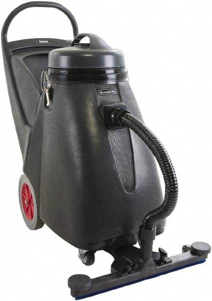 Clarke - 18 Gal Plastic Tank, Electric Powered Wet/Dry Vacuum - 1.17 Peak hp, 110 Volt, 8 Amps, 9' Hose Fitting, Cloth Filter, Accessories Included - Benchmark Tooling