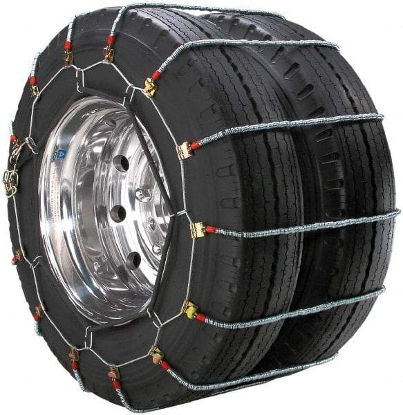 Peerless Chain - Dual Axle Tire Chains - For Use with 10.00-22, 11-24.5, 12.75-22.5, 315/80-22.5 - Benchmark Tooling