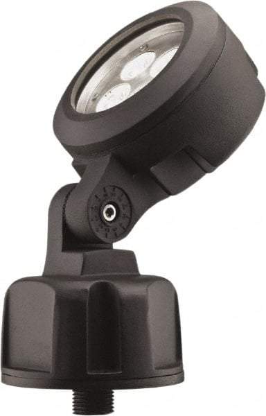 Lithonia Lighting - 1 Head, 120-277 Volt, 10.9 Watt, LED Floodlight Fixture - Knuckle Mount, Aluminum Housing - Benchmark Tooling