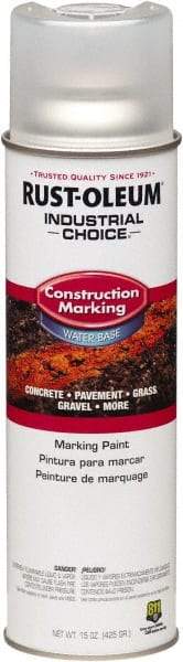 Rust-Oleum - 15 fl oz Clear Marking Paint - Water-Based Formula - Benchmark Tooling