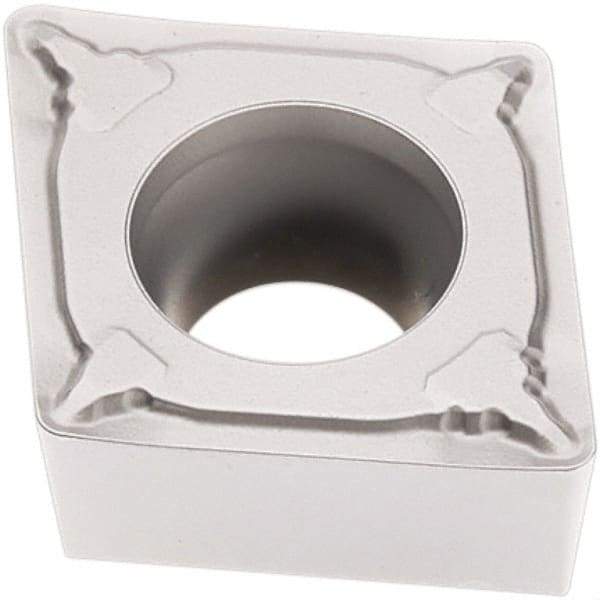 Seco - CCMT433 F1 Grade TP2501 Carbide Turning Insert - Al2O3 Finish, 80° Diamond, 1/2" Inscr Circle, 3/16" Thick, 3/64" Corner Radius - Benchmark Tooling