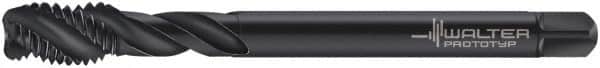 Walter-Prototyp - M16x2.00 Metric 4 Flute 6H Modified Bottoming Spiral Flute Tap - Cobalt, Oxide Finish, 110mm OAL, Right Hand Flute, Right Hand Thread, Series 7056773 - Exact Industrial Supply