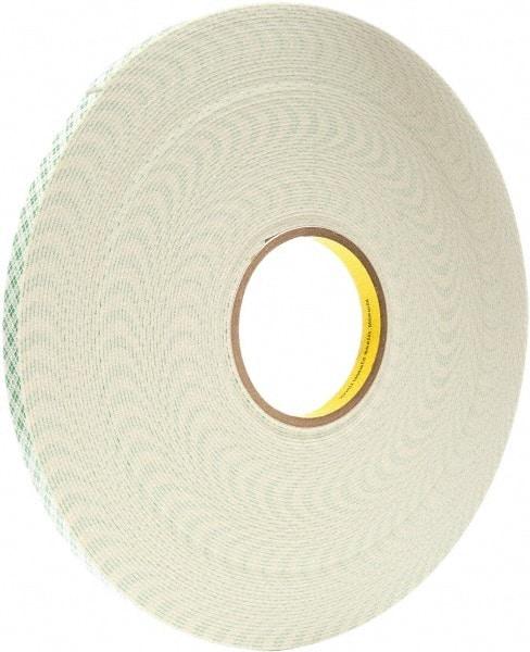 3M - 3/4" x 5 Yd Acrylic Adhesive Double Sided Tape - 0.06" Thick, Urethane Foam Liner, Series 4026W - Benchmark Tooling