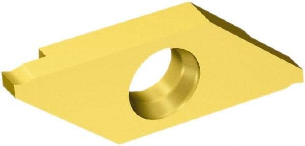Sandvik Coromant - 3MAG MAG Grade 1025, 0.5mm Cutting Width Carbide Grooving Insert - 1.3mm Max Depth of Cut, Left Hand, 0.05mm Corner Radius, TiAlN/TiN Finish - Benchmark Tooling