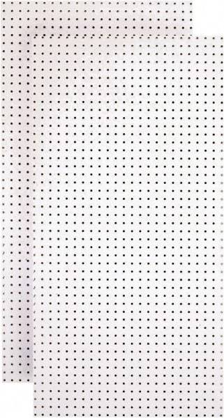 Triton - 24" Wide x 48" High Peg Board Storage Board - 2 Panels, Hardboard, White - Benchmark Tooling