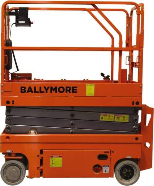 Ballymore - Cherry Pickers (Personal Lifts) Type: Drivable Mini Scissor Lift Type of Power: 24V DC - Benchmark Tooling