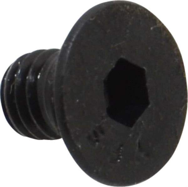 Value Collection - #10-32 UNF Hex Socket Drive, 82° Flat Screw - Alloy Steel, Black Oxide Finish, Fully Threaded, 5/16" OAL - Benchmark Tooling