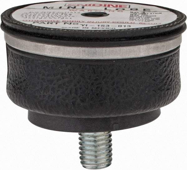 Value Collection - 100 psi Actuation: 140 Lb Ext, 620 Lb Compr, 5/16-18 & 5/8-11, 2.1" Stroke Len, Minisleeve Air Spring - 3.6" Extended Height, 1-1/2" Compressed Height, 3.6" Max OD at 100 psi, 90 to 600 Lb Capacity - Benchmark Tooling