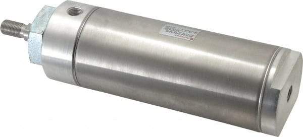Norgren - 4" Stroke x 2-1/2" Bore Double Acting Air Cylinder - 1/4 Port, 1/2-20 Rod Thread - Benchmark Tooling