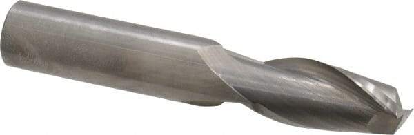 Niagara Cutter - 1/2", 1" LOC, 1/2" Shank Diam, 3" OAL, 2 Flute, Solid Carbide Square End Mill - Single End, Uncoated, Spiral Flute, 30° Helix, Centercutting, Right Hand Cut, Right Hand Flute, Series C230 - Benchmark Tooling