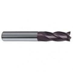 10mm Dia. x 72mm Overall Length 4-Flute Square End Solid Carbide SE End Mill-Round Shank-Center Cut-Firex - Benchmark Tooling